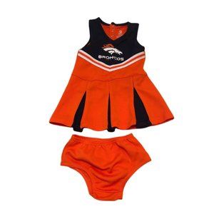 NFL Team Apparel Denver Broncos Cheerleader Outfit Uniform Size 3T Toddler
